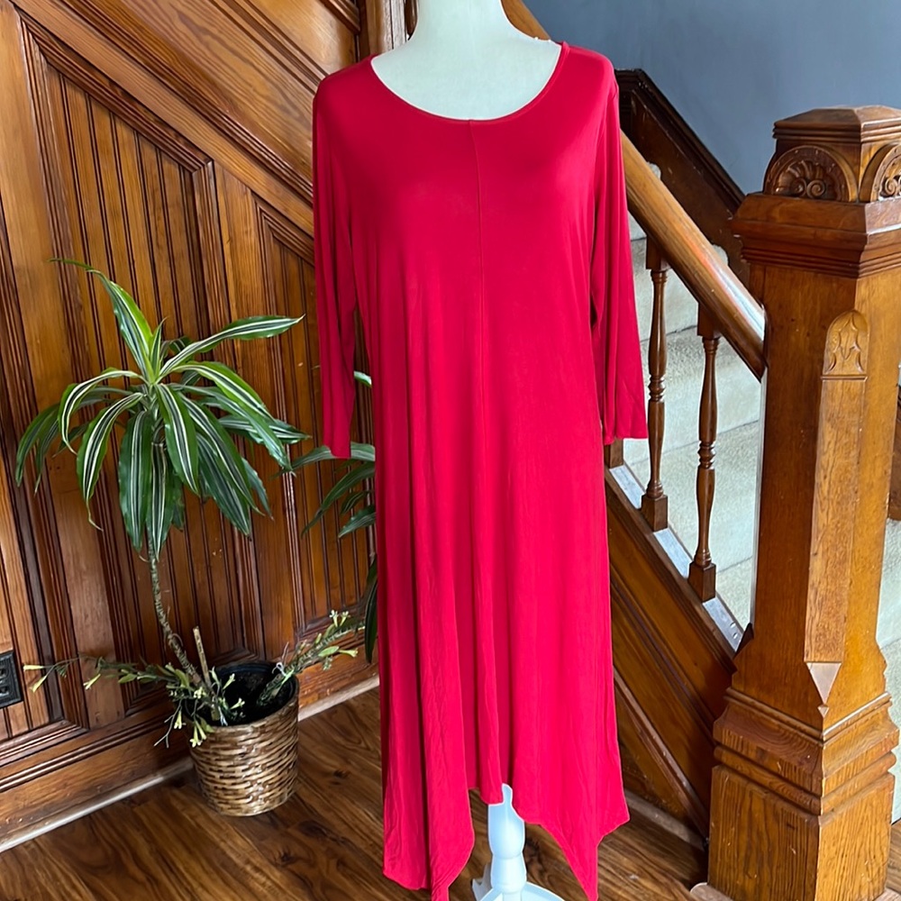 Shark Tail Red Dress Sz L
